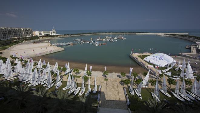 Laser World Championships 2013 - Mussanah. Oman - Day 2 of racing, Mussanah Sports City © Lloyd Images